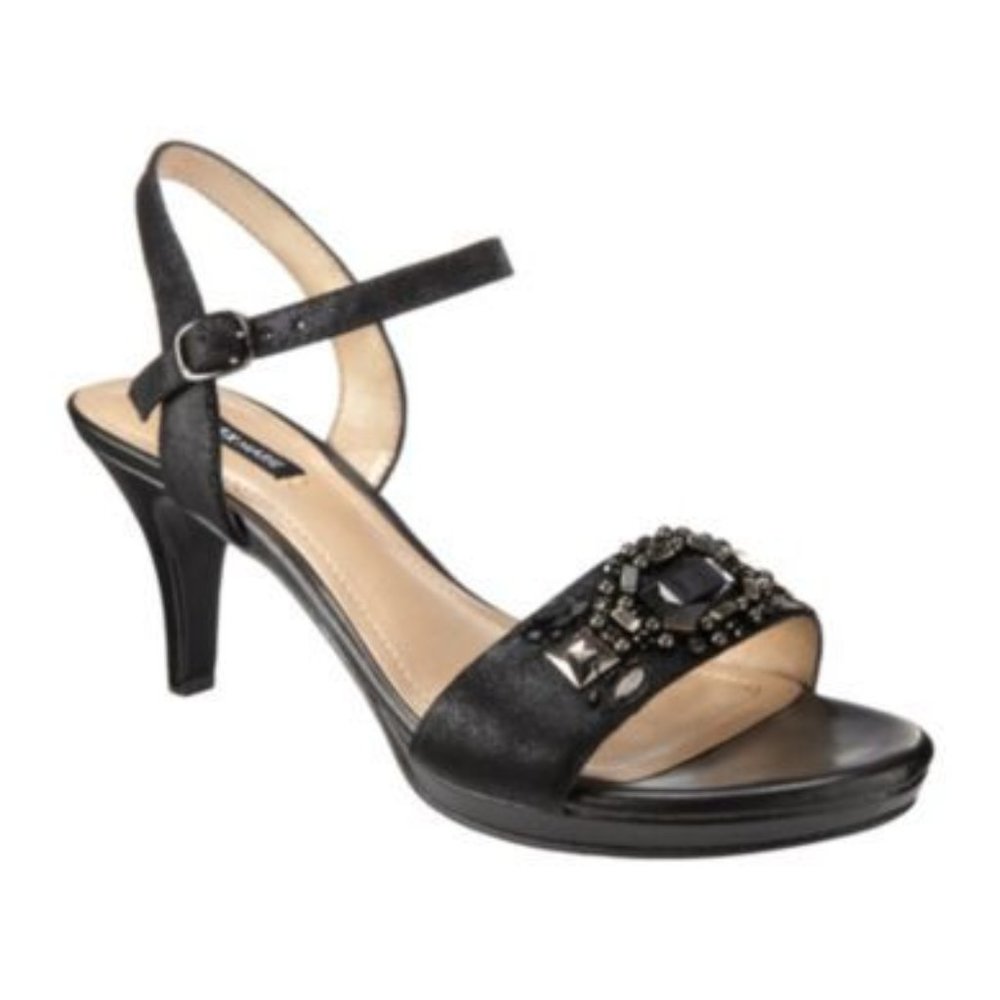 Alex Marie Kalista Black Beaded Sandal Size 9